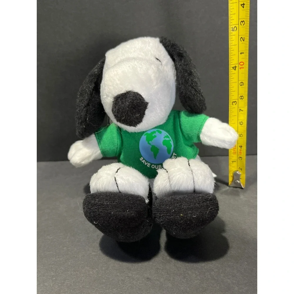 Peanuts Snoopy MetLife Plush Save Our Planet Earth Green Shirt 6 Inch Toy